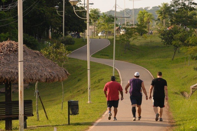 Outdoor leisure area in Tucumã Park